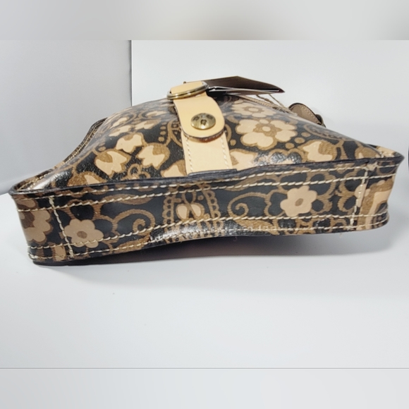 NWT-🤎-Patricia Nash Leather- Italian Folklore Stamped Messenger Cross Body Bag - Picture 13 of 13